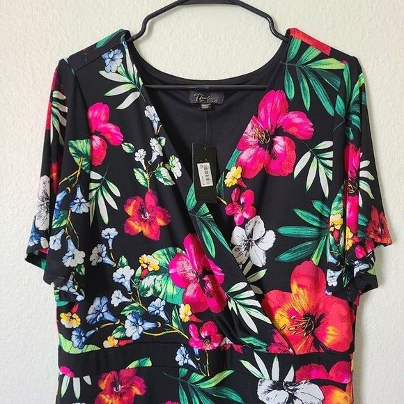 Thalia Sodi Floral Dress Size XL - Picture 5 of 9